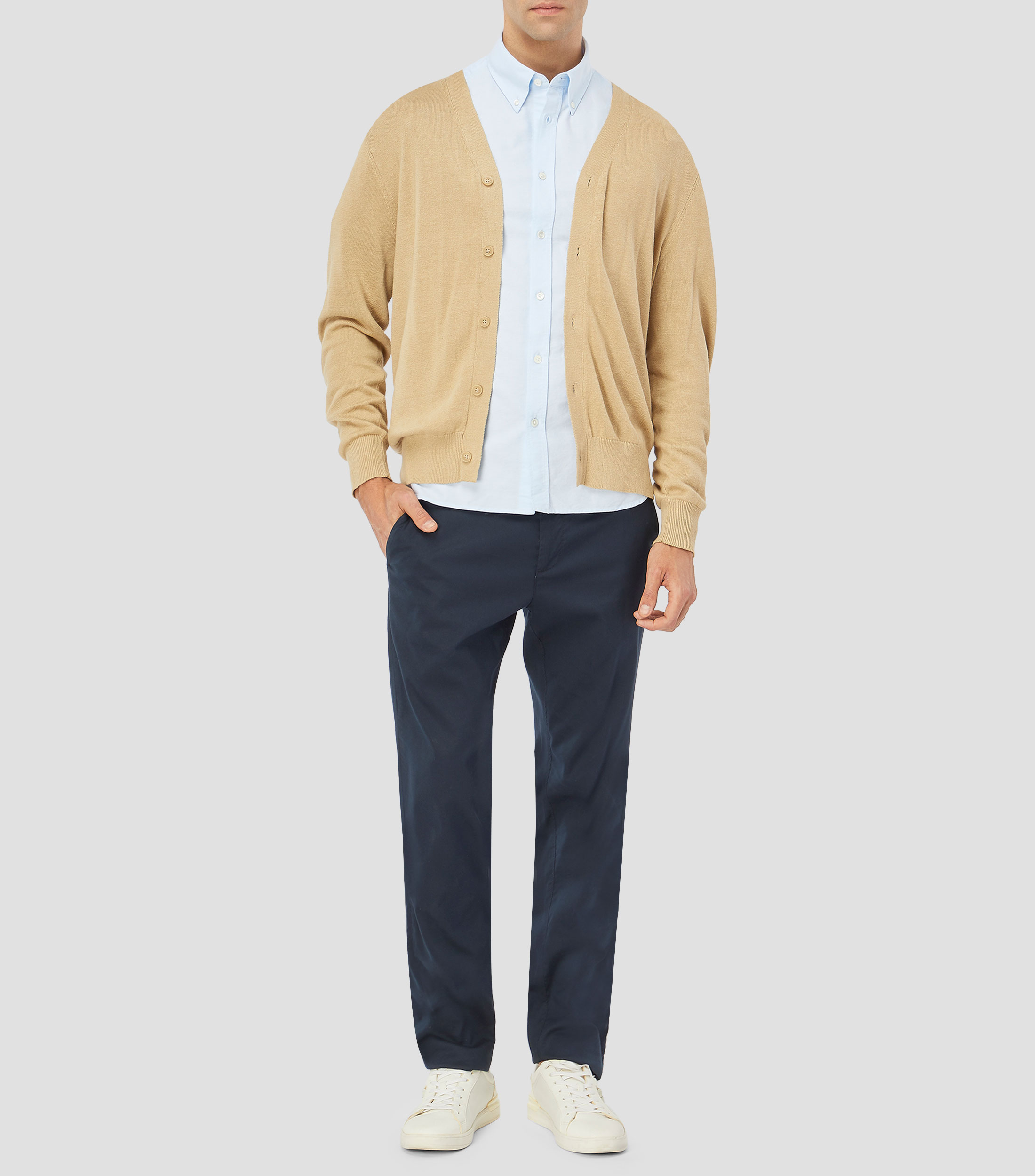Camisa lisa manga corta Hombre